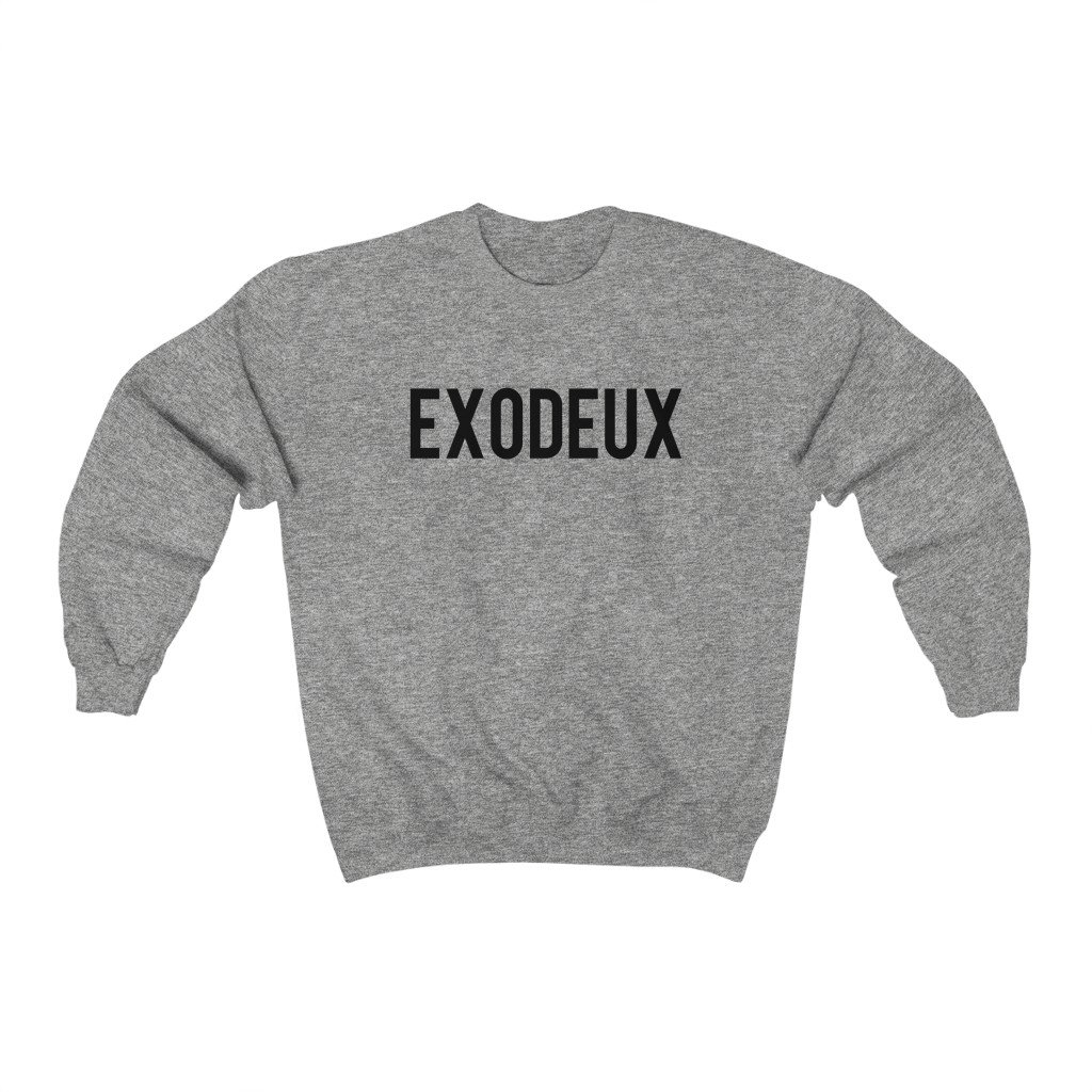 EXODEUX Sweatshirt - EXO Sweatshirt - Kpop Crewneck Women Sweatshirt KPS2007 Sport Grey / L Official Korean Pop Merch