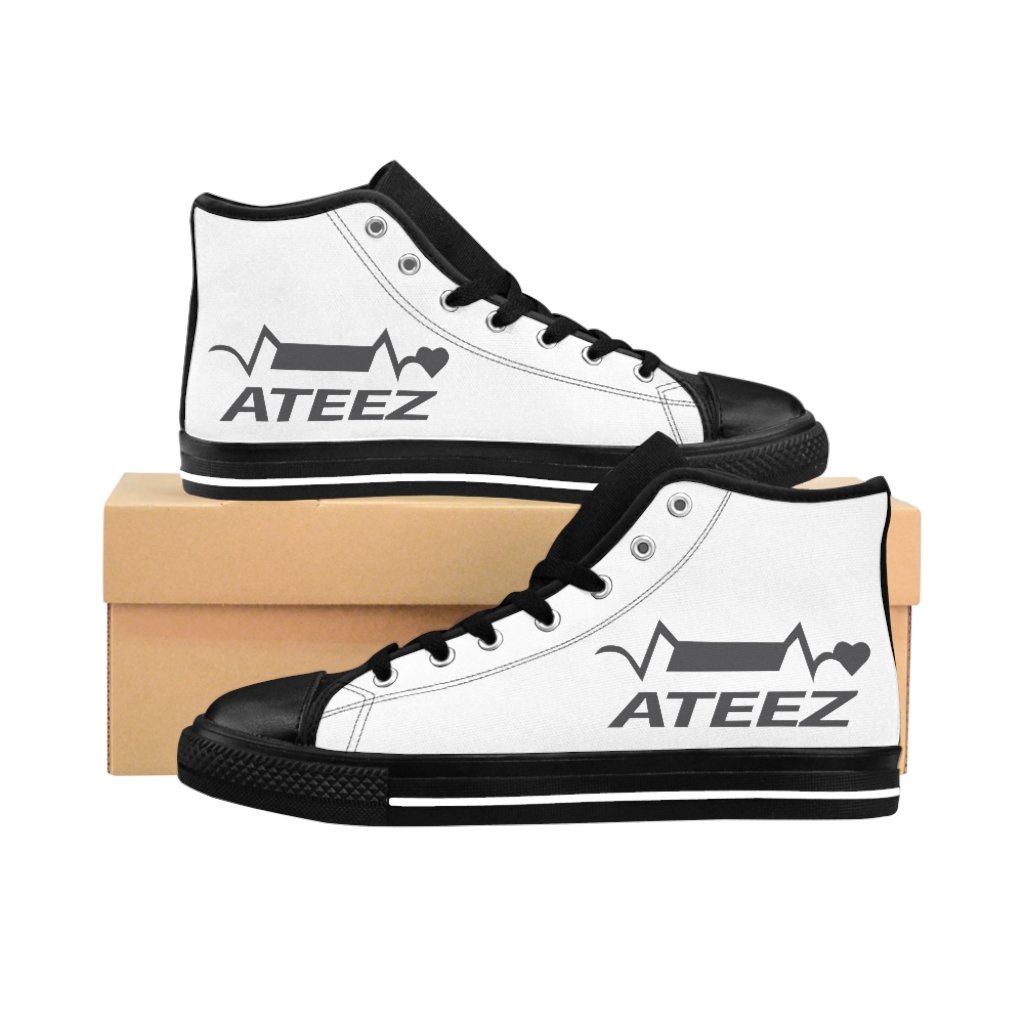 ATEEZ  Men's High-top Sneakers KPS2007 Black / US 9 Official Korean Pop Merch