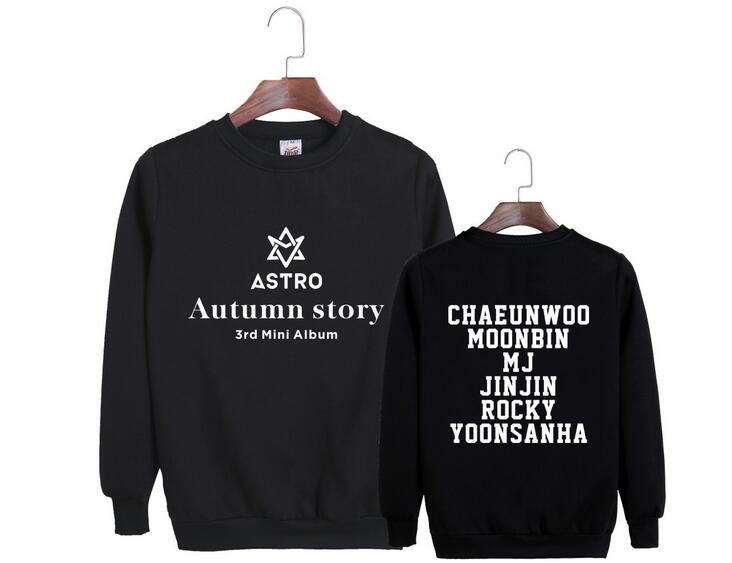 Astro autumn story album same member name printing o neck pullover hoodies kpop k-pop fashion unisex loose sweatshirt KPS2007 2 / XXXL Official Korean Pop Merch