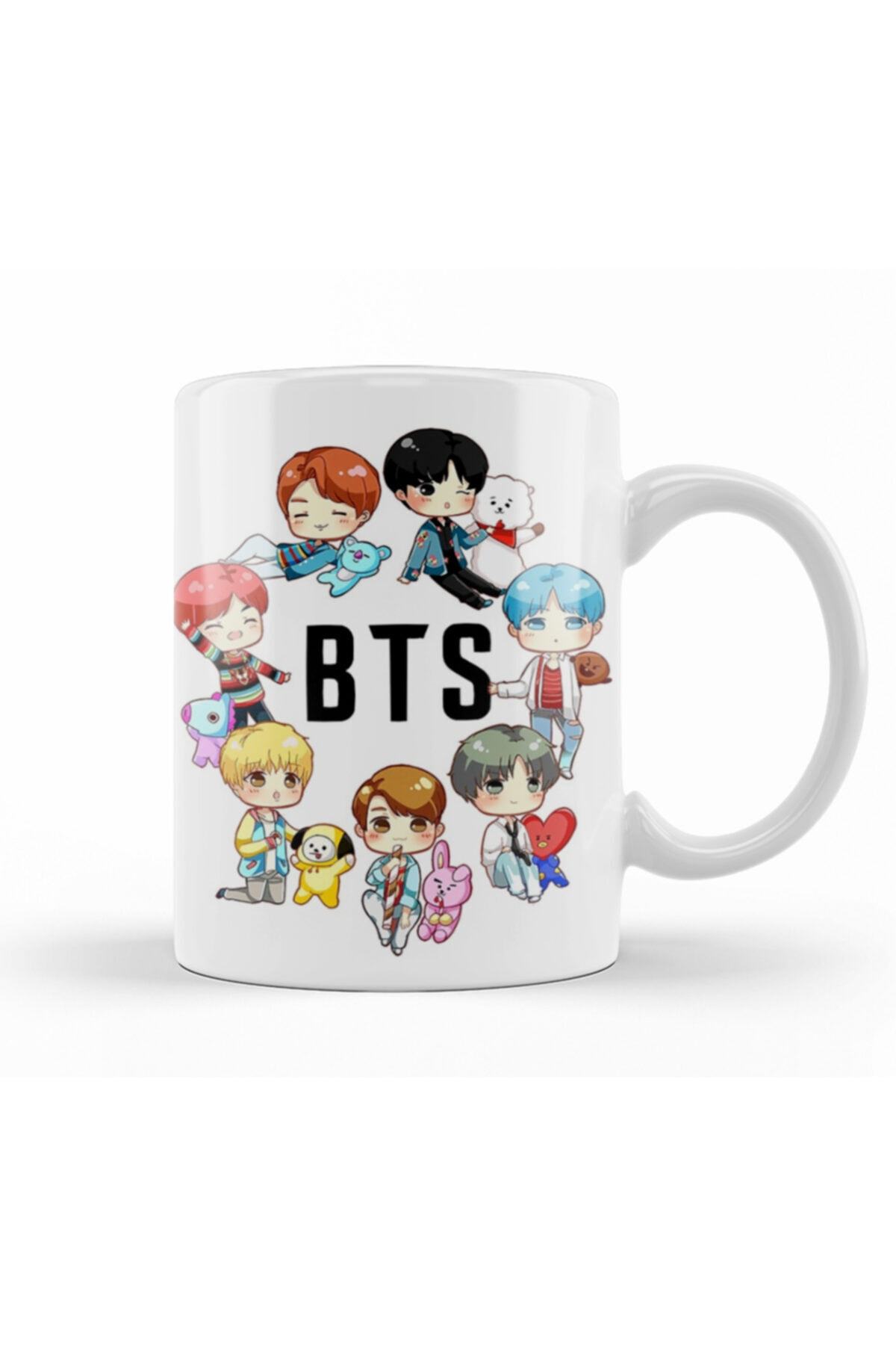 BTS Cup Ceramic BTS Group Printed Cup K-Pop Mug KPS2007 Model 2 Official Korean Pop Merch