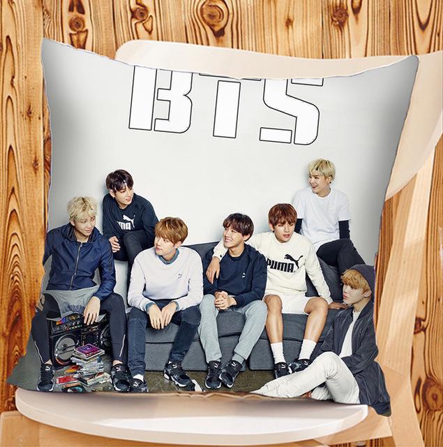 BTS Bangtan Boys Style Throw Pillowcase Square Pillow Cover Custom Gift KPS2007 A Official Korean Pop Merch
