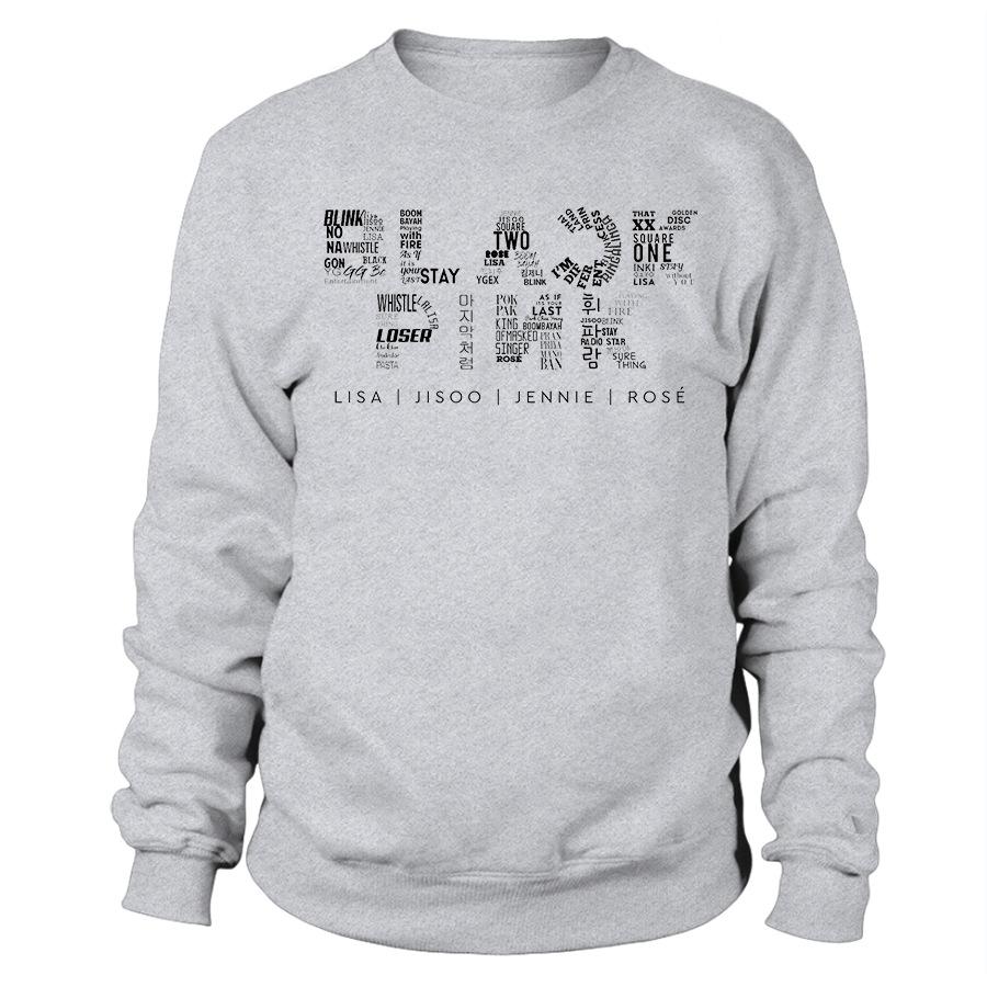 KPOP Girl Group Blackpink Hoodies Sweatshirt Women KPS2007 black / S Official Korean Pop Merch
