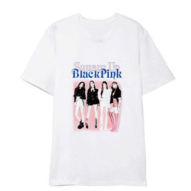 Kpop BLACKPINK JISOO white cotton loose Harajuku T shirt Women Popular Hip Hop t shirt Short 1.jpg 640x640 822fd3ed 63f2 4365 8a6f 86b7aa37fedc 1 - Korean Pop Shop