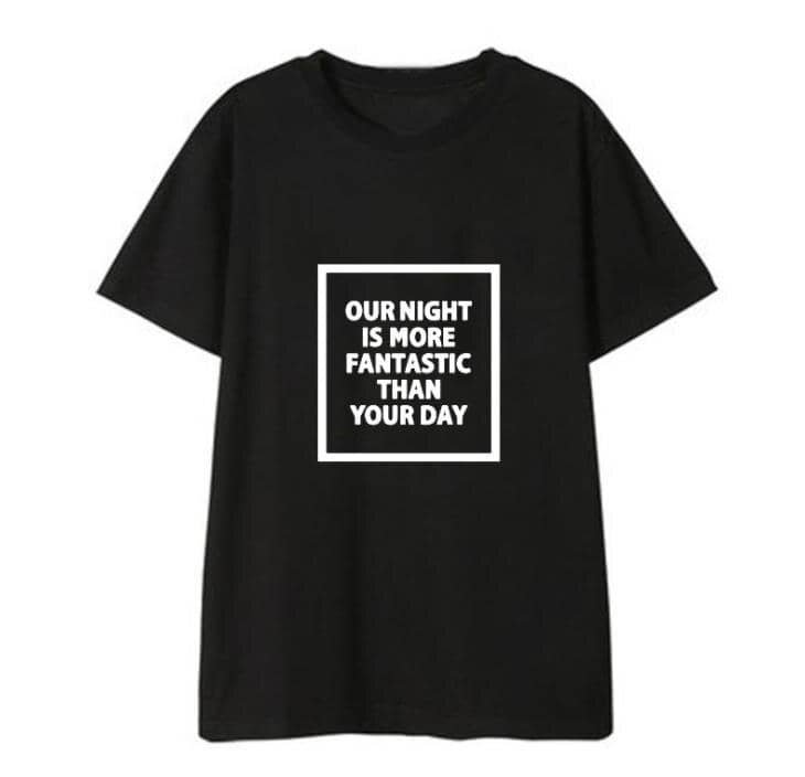 Kpop seventeen same our night is more fantastic than your day unisex t-shirt KPS2007 1 / S Official Korean Pop Merch