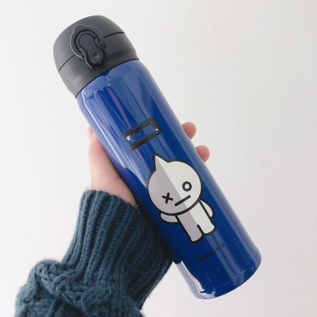 New Bulletproof Boy Korea Thermos Bottle Kpop V Tata Chimmy Cookie Shooky Dog Rabbit Cute Water 1.jpg 640x640 a414178d b8b6 4fda a41e 920c0361bc98 1 - Korean Pop Shop