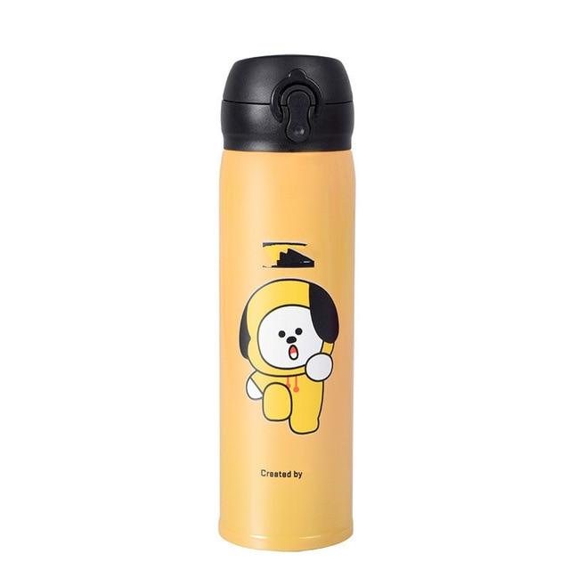 New Bulletproof Boy Korea Thermos Bottle Kpop V Tata Chimmy Cookie Shooky Dog Rabbit Cute Water 1.jpg 640x640 a492adf6 992b 4439 841d b0f04fcdf910 1 - Korean Pop Shop