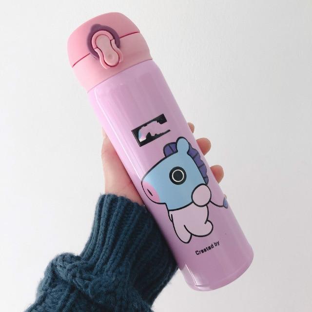 New Bulletproof Boy Korea Thermos Bottle Kpop V Tata Chimmy Cookie Shooky Dog Rabbit Cute Water 1.jpg 640x640 a72df727 58fd 414a a57b d8fc930beccb 1 - Korean Pop Shop
