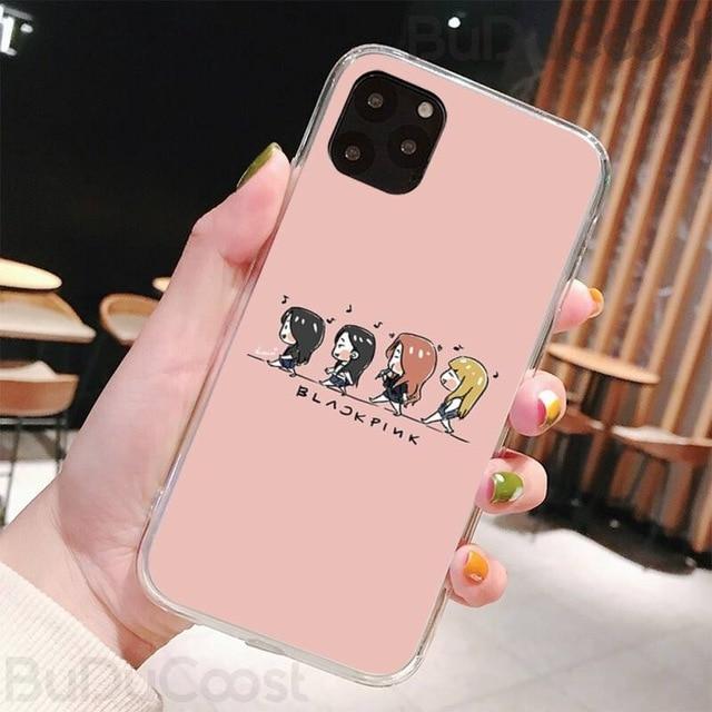 blackpinks cartoon cute hand drawn Phone Case for iPhone 8 7 6 6S Plus X 5S 1.jpg 640x640 2ccc0acd ae77 470f af51 a120f768a558 1 - Korean Pop Shop