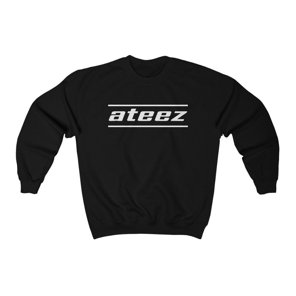 Ateez Design Sweatshirt - Ateez Sweatshirt - Kpop Crewneck Women Sweatshirt KPS2007 Black / L Official Korean Pop Merch
