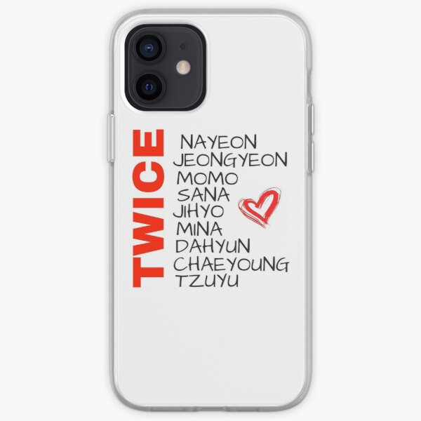 TWICE - OT9 heart iPhone Soft Case RB2507 product Offical Twice Merch