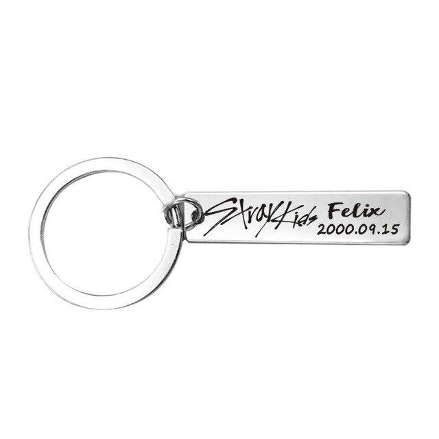 kpop stray kids keychains Stainless steel Fashion Member signature All metal good quality key chain stray.jpg 640x640 28f8dc55 ef53 45d4 b16d 6b1376cd9fdd - Korean Pop Shop