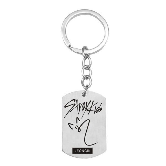 kpop stray kids keychains stainless steel Member Funny signature key ring pendant key chain stray kids.jpg 640x640 20719da8 36f9 49e1 8aff ef21f14cec77 - Korean Pop Shop