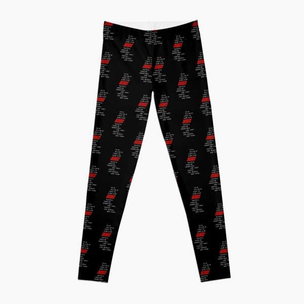 IKON poem/name collage and logo Leggings RB2607 product Offical IKON Merch