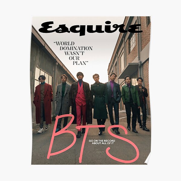 BTS ESQUIRE POSTER Poster RB2507 product Offical BTS Merch