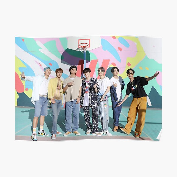 BTS Dynamite - Group Photo -OT7 - KPOP Poster Poster RB2507 product Offical BTS Merch