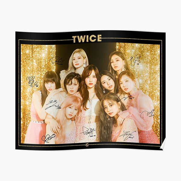 TWICE 트와이스 - Feel Special  : Group (With PRINTED Autographs) | Design #3 Poster RB2507 product Offical Twice Merch