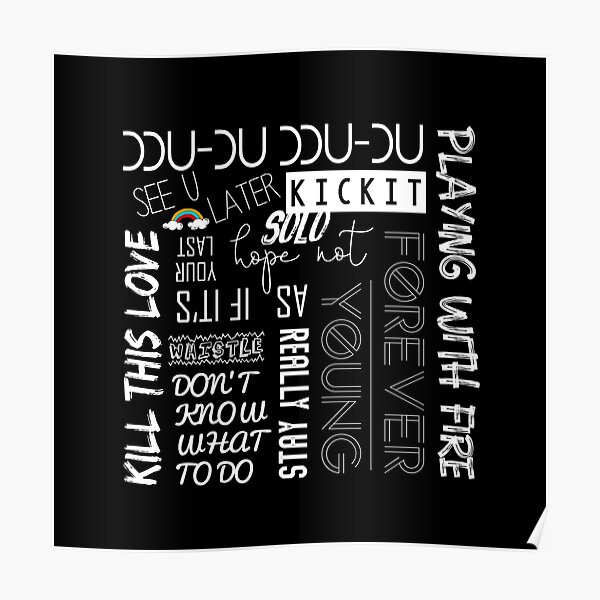 BLACKPINK SONGS Poster RB2507 product Offical Blackpink Merch