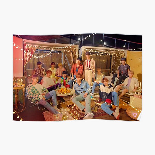Seventeen You Make My Day Set The Sun Group Photo Poster RB2507 product Offical Seventeen Merch