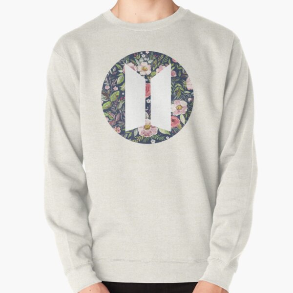 floral bts logo Pullover Sweatshirt RB2507 product Offical BTS Merch