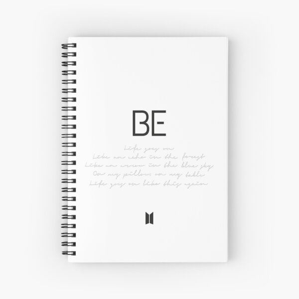 bts be Spiral Notebook RB2507 product Offical BTS Merch