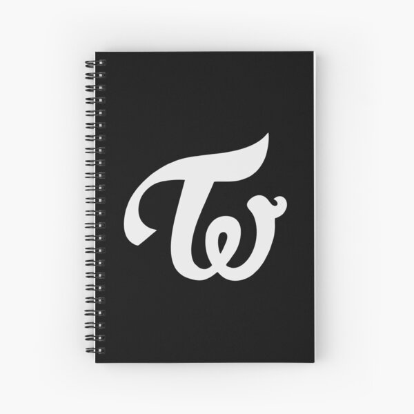 Twice logo silver Spiral Notebook RB2507 product Offical Twice Merch
