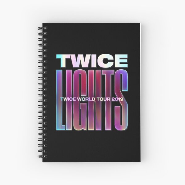 KPOP Twice Lights Twice World Tour 2019 Spiral Notebook RB2507 product Offical Twice Merch