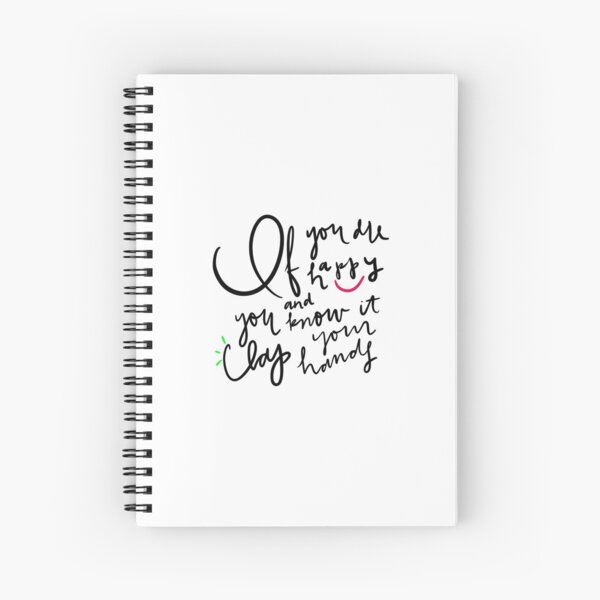 NCT127: If you're happy, clap your hands Spiral Notebook RB2507 product Offical NCT127 Merch