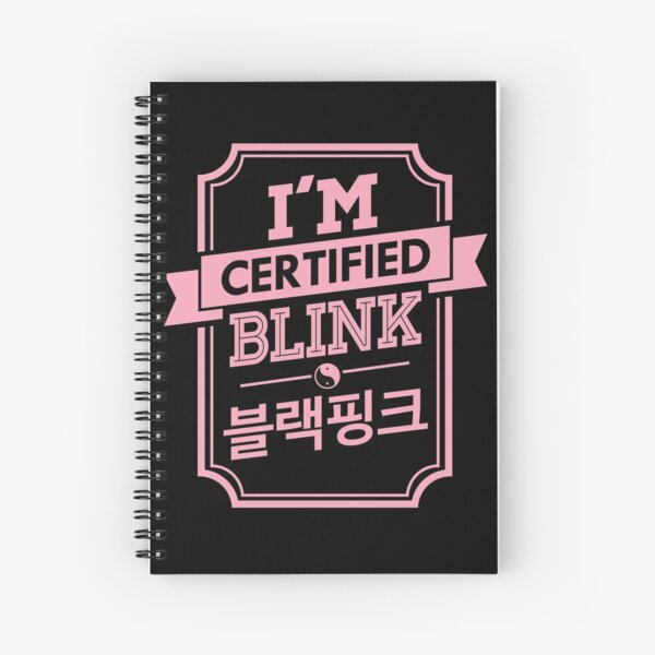 Certified BLINK - BLACKPINK Spiral Notebook RB2507 product Offical Blackpink Merch