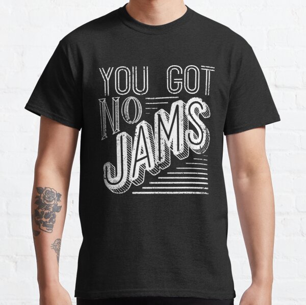 You Got No Jams - BTS Distressed Typography (White) Classic T-Shirt RB2507 product Offical BTS Merch
