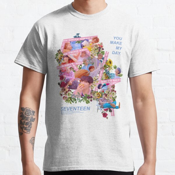 Seventeen "You Make My Day" Flower Garden Classic T-Shirt RB2507 product Offical Seventeen Merch