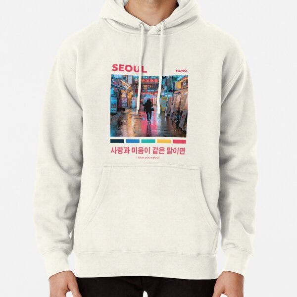 SEOUL (MONO COLLECTION/BTS) Pullover Hoodie RB2507 product Offical BTS Merch