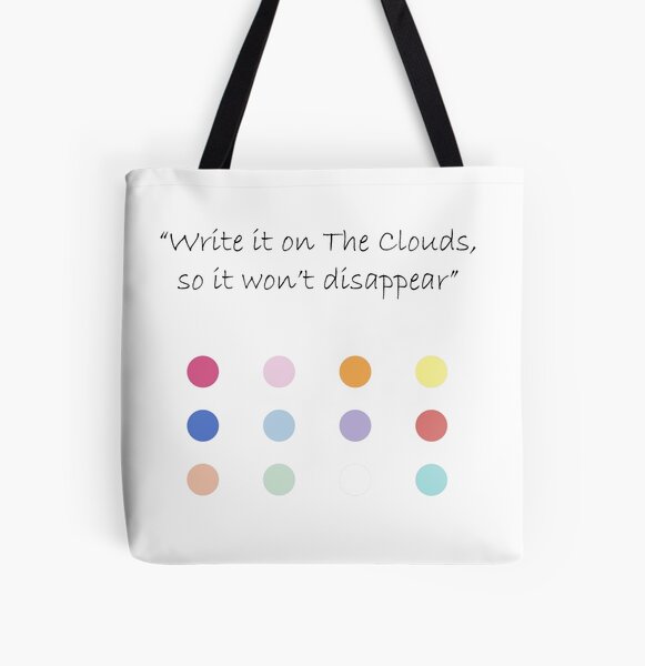 Write it on the clouds IZONE 12 colors All Over Print Tote Bag RB2607 product Offical IZONE Merch