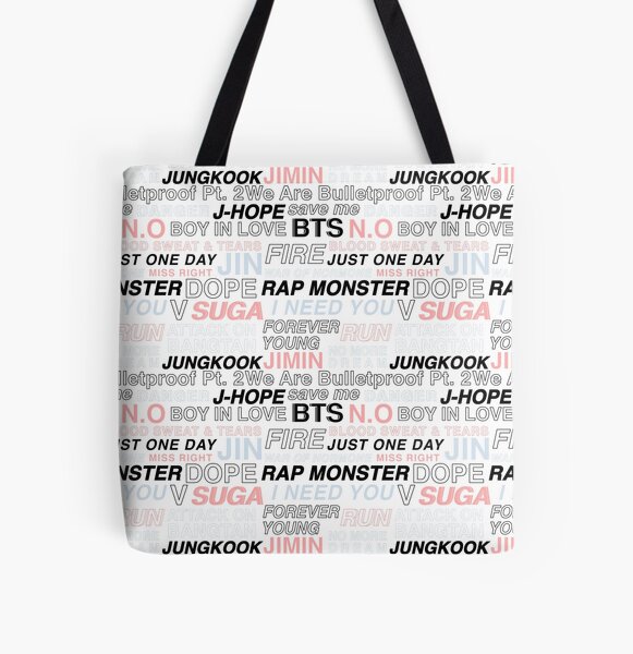 BTS - Bangtan style All Over Print Tote Bag RB2507 product Offical BTS Merch