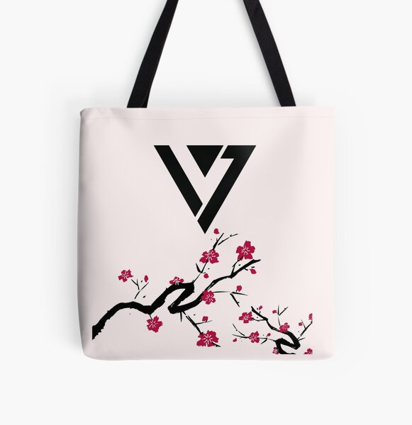 Seventeen Cherry Blossom Logo All Over Print Tote Bag RB2507 product Offical Seventeen Merch