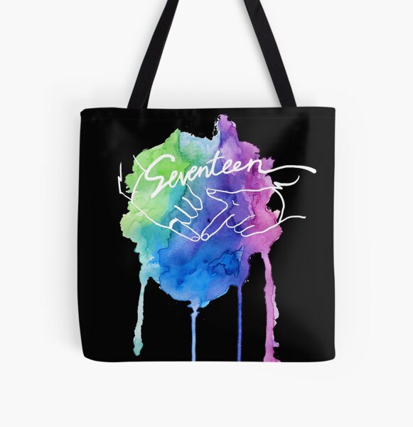 Seventeen Watercolor All Over Print Tote Bag RB2507 product Offical Seventeen Merch