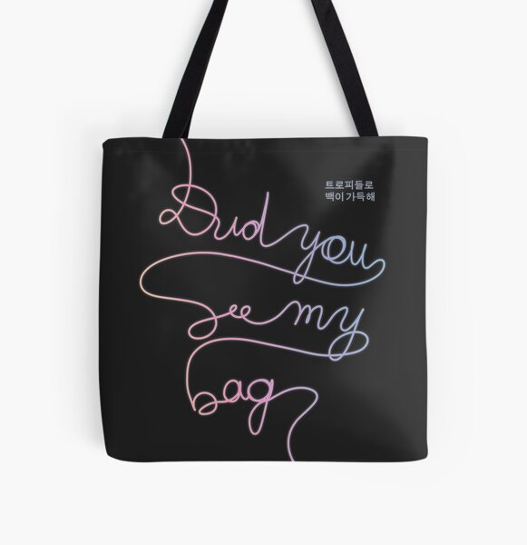 BTS MIC Drop - Did You See My Bag #5 All Over Print Tote Bag RB2507 product Offical BTS Merch