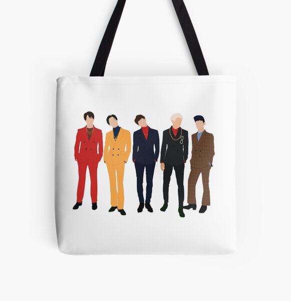 Shinee (1of1) - Group All Over Print Tote Bag RB2507 product Offical Shinee Merch
