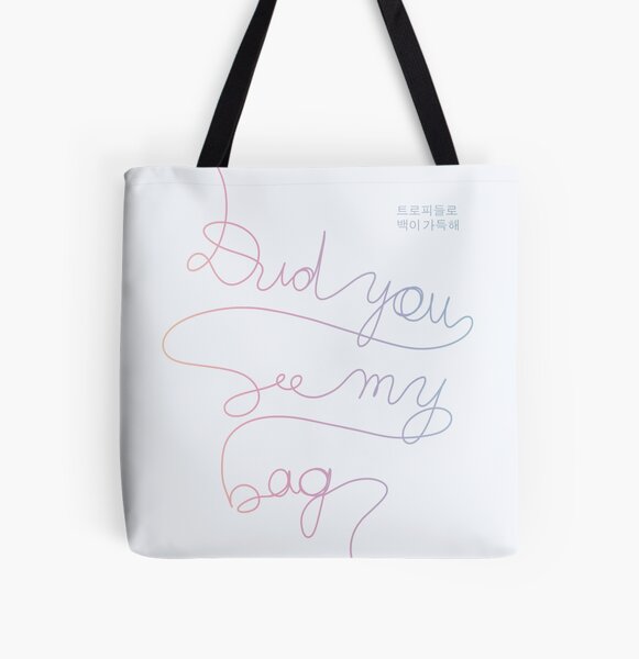 BTS MIC Drop - Did You See My Bag #2 All Over Print Tote Bag RB2507 product Offical BTS Merch
