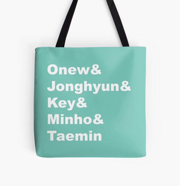 SHINee names All Over Print Tote Bag RB2507 product Offical Shinee Merch