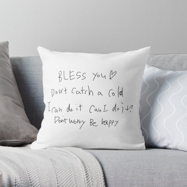 NCT 127 Yuta's CUTE English Message Throw Pillow RB2507 product Offical NCT127 Merch