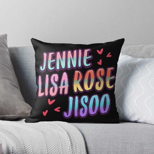 blackpink name Throw Pillow RB2507 product Offical Blackpink Merch