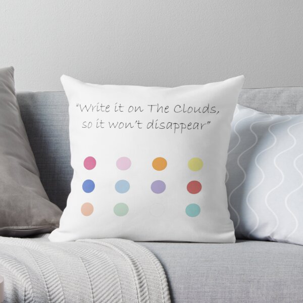 Write it on the clouds IZONE 12 colors Throw Pillow RB2607 product Offical IZONE Merch