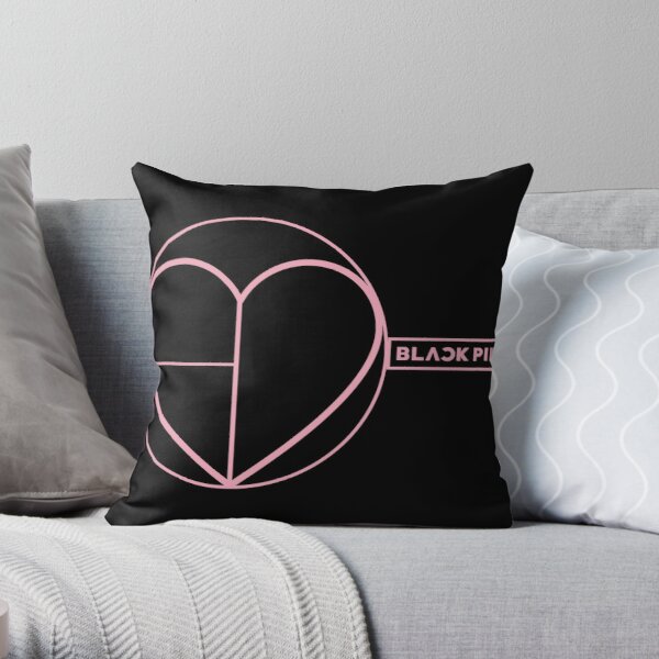 Blackpink's new logo design Throw Pillow RB2507 product Offical Blackpink Merch