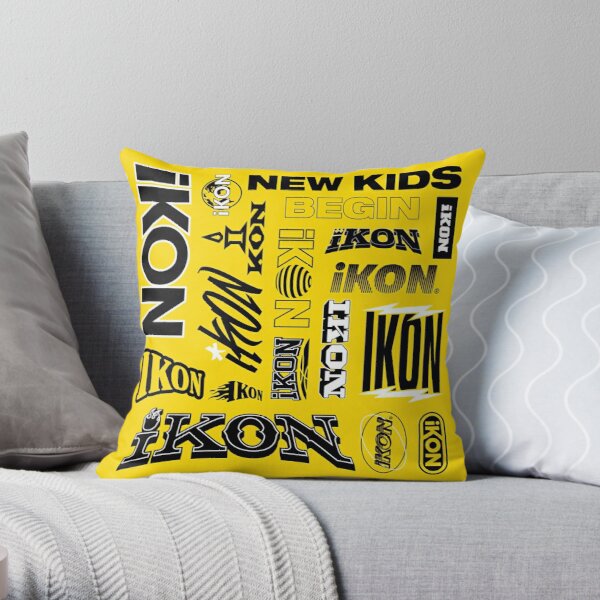 iKon New Kids Begin Throw Pillow RB2607 product Offical IKON Merch