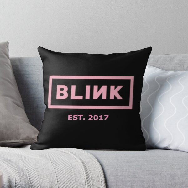 Blackpink x Blink Established 2017 Throw Pillow RB2507 product Offical Blackpink Merch