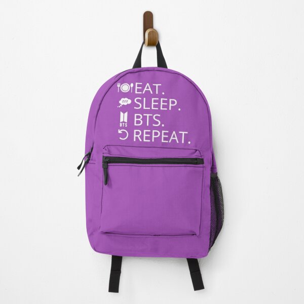 Eat, Sleep, BTS, Repeat. Backpack RB2507 product Offical BTS Merch