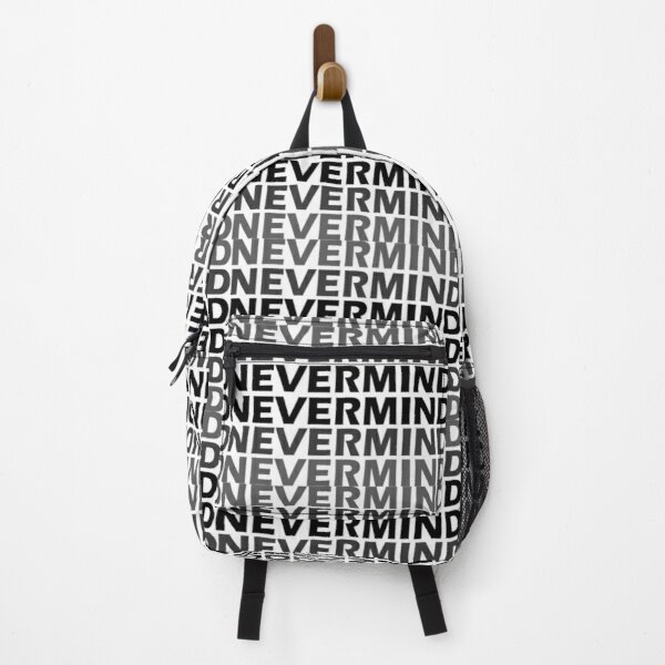 BTS Suga "NEVERMIND" TEXT Backpack RB2507 product Offical BTS Merch
