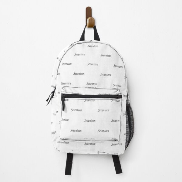 Seventeen - black name lettering text - 0721 Backpack RB2507 product Offical Seventeen Merch
