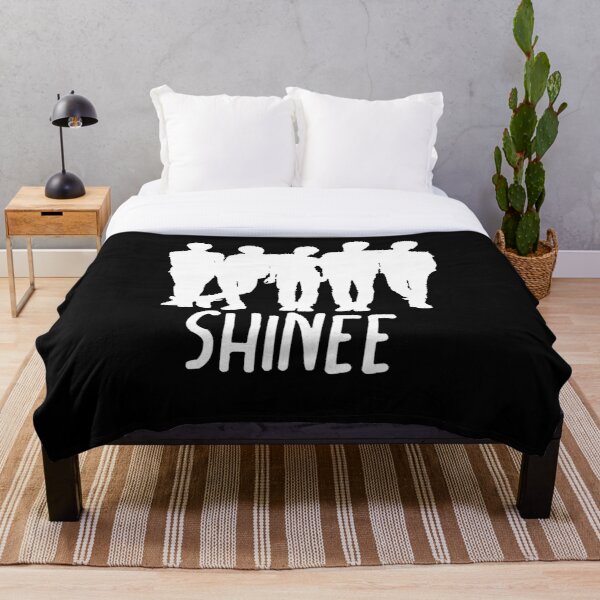 ShiNee White silhouette Throw Blanket RB2507 product Offical Shinee Merch