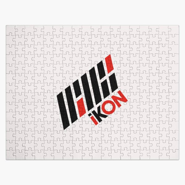 K-pop group Ikon design logo t shirt Jigsaw Puzzle RB2607 product Offical IKON Merch